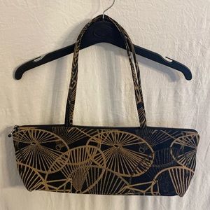 Made in Boulder purse Maruca - black and brown geometric tapestry material!